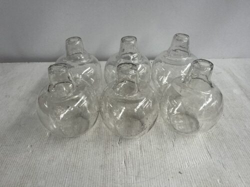 6x Sml Clear Breakaway Bottle/Vase $100+ Gst